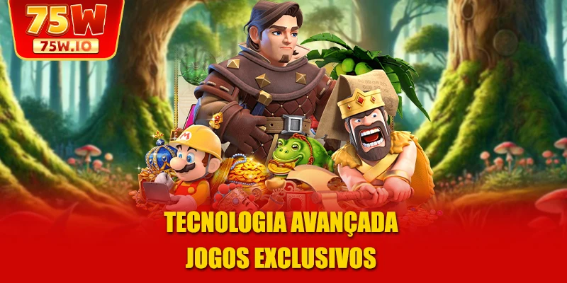 Tecnologia avançada jogos exclusivos
