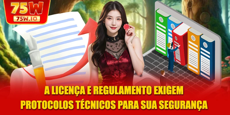 A licença e regulamento 75W exigem protocolos técnicos para sua segurança