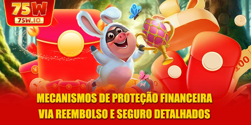 Mecanismos de proteção financeira via reembolso e seguro detalhados