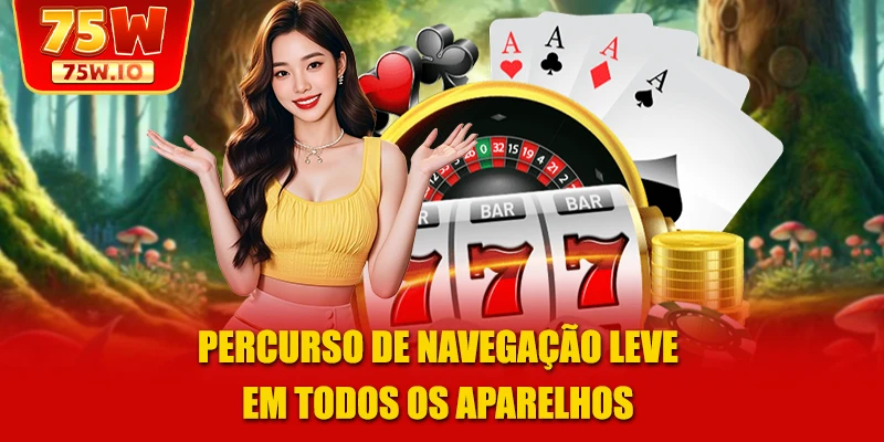 Percurso de navegação leve em todos os aparelhos